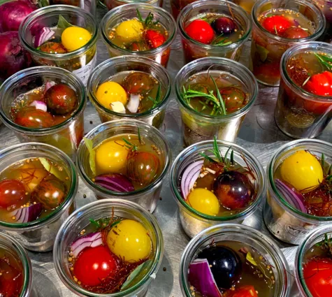 Vorspeise mit Cocktailtomaten